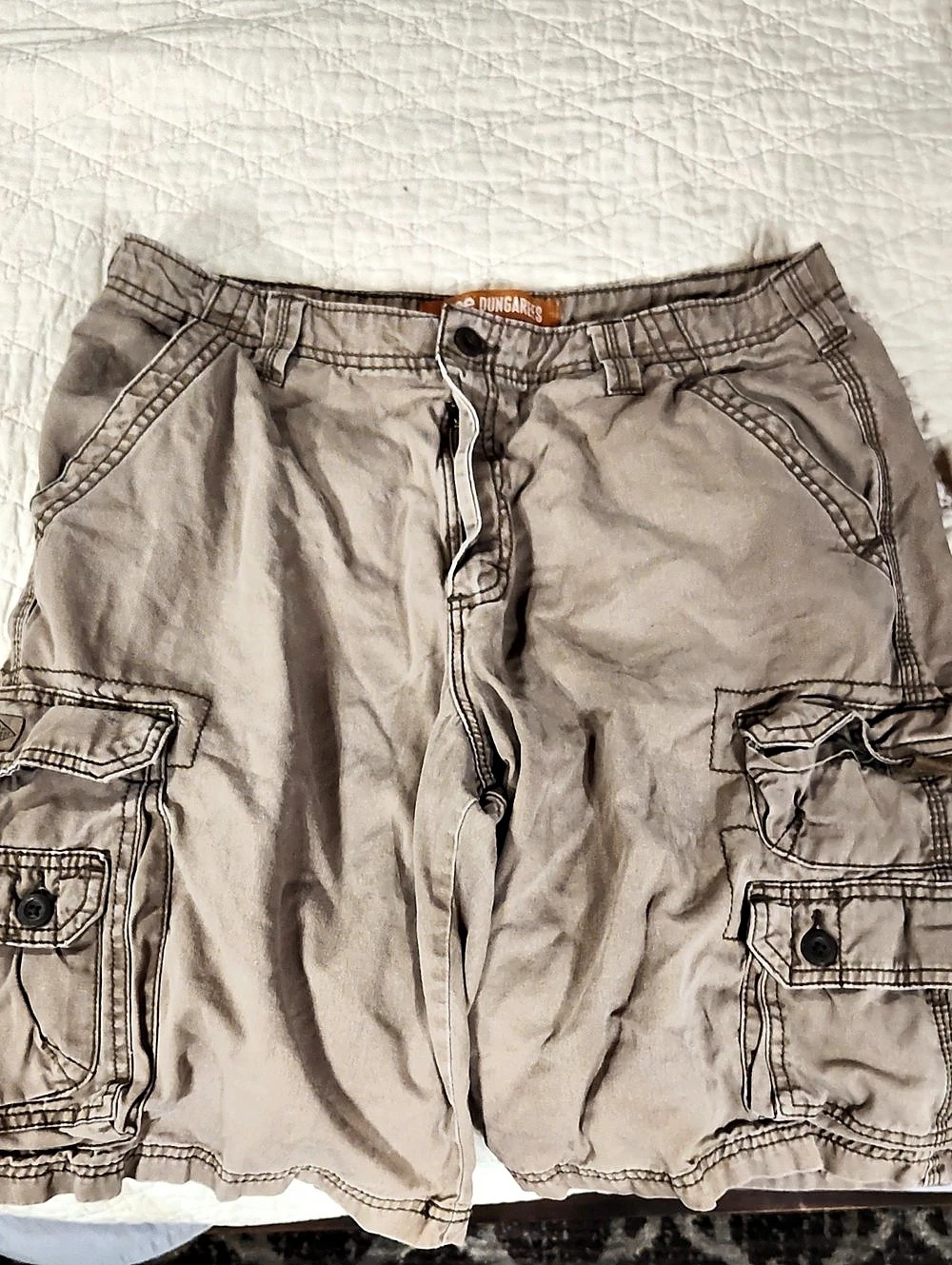 Lee Dungarees Multi-Pocket Cargo Shorts Men's Brown